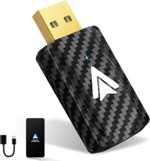 71GywG93gwL._AC_SL1500_.jpg Bezdrôtový adaptér Android Auto U2A-L9 2025 mení káblové pripojenie Android Auto na bezdrôtové, kompatibilný s Androidom 11–16, pozlátený USB-C, 5 GHz Wi-Fi, čierny