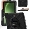 71H-1Kz2dqL._AC_SL1500_.jpg BRAECN Puzdro pre Galaxy Tab Active 5 Pro 2025/Active 4 Pro 2022/Active Pro 2019 10,1 palca, odolné ochranné puzdro odolné proti nárazom s podstavcom otočným o 360° a remienkom na ruku, držiak na pero