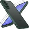 ivoler Púzdro pre Samsung Galaxy A36 5G s 2 kusmi tvrdeného skla, [vojenský štandard] odolné proti nárazom [ochrana fotoaparátu], púzdro na mobil, matná priehľadná zadná strana odolná proti odtlačkom prstov