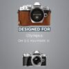 Kožená taška na fotoaparát MegaGear Ever Ready s popruhom, kompatibilná s modelom Olympus OM-D E-M10 Mark III