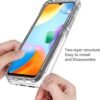 Puzdro pre Xiaomi Redmi 10 5G, 360° celoplošné [transparentné] Odolné proti nárazom puzdro na mobil [predná strana z mäkkého TPU silikónu a zadná strana z tvrdeného PC] 2 v 1 puzdro odolné proti poškriabaniu pre Xiaomi Redmi 10 5G