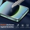 ivoler Priehľadné puzdro pre Xiaomi Redmi Note 14 5G, ktoré nikdy nežltne (nie je určené pre Redmi Note 14 4G), 1 puzdro na mobil s 2 kusmi pancierového ochranného skla, nárazuvzdorné priehľadné ochranné puzdro, tenké