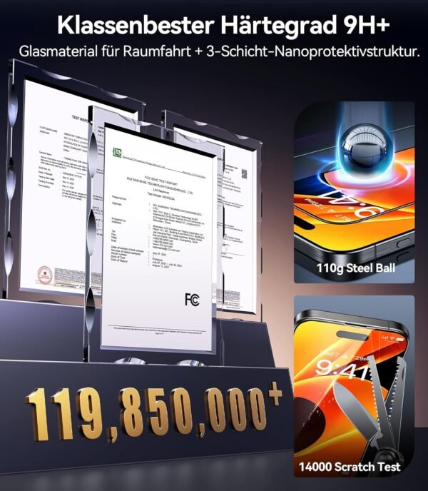 TORRAS pre iPhone 16 Pro – tvrdené sklo [Full Screen] TOP ochranná fólia proti rozbitiu pre iPhone 16 Pro, ochranná fólia 9H+, tvrdené sklo [samolepiaca] proti odtlačkom prstov, 2 kusy