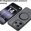 Magnetické puzdro Effcotuo pre Xiaomi Redmi Note 14 4G (nie pre 5G) [kompatibilné s MagSafe] – kompletná ochrana fotoaparátu, magnetické puzdro na mobil, odolné proti nárazom, tenké, priehľadné