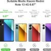 71Oiii7yBL._AC_SL1500_.jpg AROYI Kožené puzdro kompatibilné s Xiaomi Redmi Note 13 4G (nie je vhodné pre 5G) – puzdro a ochranná fólia, peňaženkové puzdro na mobilný telefón, kožená taška, priehradky na karty, ochranné puzdro kompatibilné