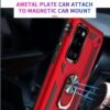 71PAGw6M-wL._AC_SL1500_.jpg Fetrim Puzdro pre Huawei P40, dvojvrstvové nárazuvzdorné ochranné puzdro s otočným krúžkom pre Huawei P40, červené