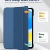 71PfhvaC5wL._AC_SL1500_.jpg Puzdro TiMOVO pre iPad (A16) 11. generácie 11 palcov 2025/iPad 10. generácie 10,9 palcov 2022, s funkciou automatického uspania/prebudenia, priehľadné tvrdé PC puzdro na zadnú stranu, šedo-modré