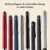 71PgNPfr-vL._AC_SL1500_.jpg Plniace pero Lamy Studio Royalred – univerzálne plniace pero v elegantnom celokovovom tele – s klipom v tvare vrtule a oceľovým hrotom so šírkou čiaru M – vrátane atramentovej náplne T 10 modrej farby