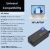 65 W nabíjací kábel a sieťový adaptér pre notebooky HP Pavilion x360 11, 14, 15, Envy x360 13, 15, 17, Elitebook 840, 850, G3, G4, ProBook 450, 650, G5, G6, Spectre X2, nabíjačka pre PC 19,5 V, 3,33 A, 4,33 A, 4,5 × 3,5, 0
