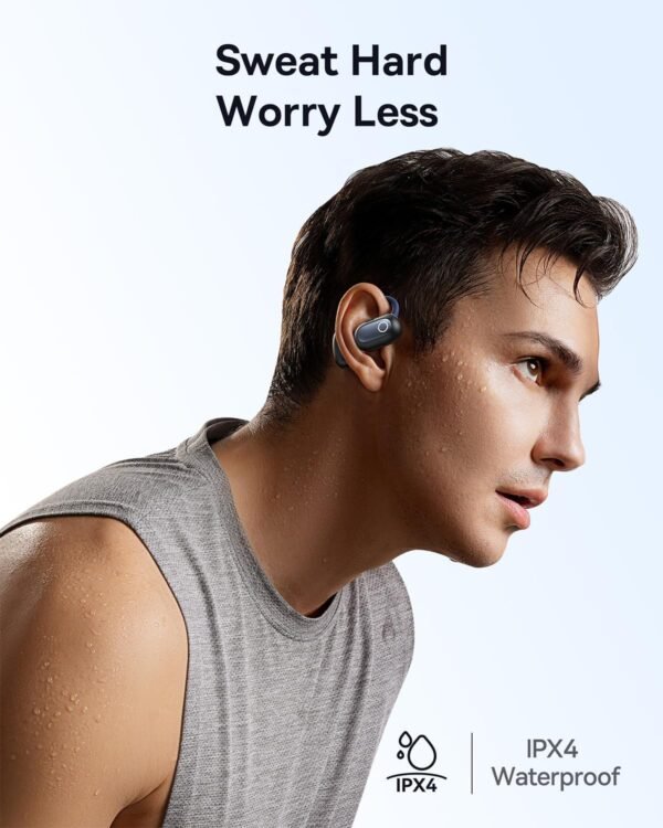 Slúchadlá Baseus Eli Sport 1 Open Ear s technológiou Bluetooth, priestorovým zvukom, silnými basmi, ultralahké, odolné proti vode podľa normy IPX4, mikrofóny s technológiou ENC, bezdrôtové slúchadlá s technológiou Bluetooth 5.3 na beh, tréning a fitness