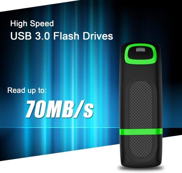 71VG0pqSLIL._AC_SL1500_.jpg KEXIN USB kľúč 256 GB 3.0, USB kľúč 3.0 256 GB, USB flash disk s LED kontrolkou (256 GB, zelený)