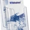 VITAdisplays® Stojan na letáky DINlang/DIN A6 (pohľadnice) / 2 poschodia, priehľadný (NE-120)