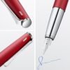 71XSS3uttgL._AC_SL1500_.jpg Plniace pero Lamy Studio Royalred – univerzálne plniace pero v elegantnom celokovovom tele – s klipom v tvare vrtule a oceľovým hrotom so šírkou čiaru M – vrátane atramentovej náplne T 10 modrej farby