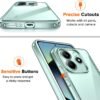 ivoler Priehľadné puzdro pre Xiaomi Redmi Note 14 5G, ktoré nikdy nežltne (nie je určené pre Redmi Note 14 4G), 1 puzdro na mobil s 2 kusmi pancierového ochranného skla, nárazuvzdorné priehľadné ochranné puzdro, tenké