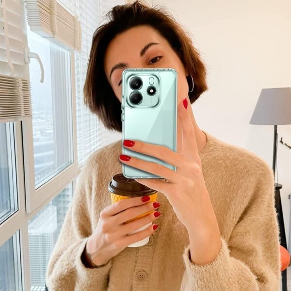 ivoler Priehľadné puzdro pre Xiaomi Redmi Note 14 5G, ktoré nikdy nežltne (nie je určené pre Redmi Note 14 4G), 1 puzdro na mobil s 2 kusmi pancierového ochranného skla, nárazuvzdorné priehľadné ochranné puzdro, tenké