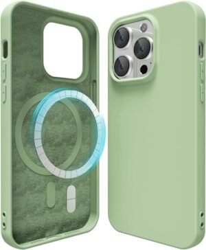 71c8SMPwdaL._AC_SL1500_.jpg oakxco pre iPhone 13 Pro puzdro Magsafe, farebné silikónové puzdro na mobil, ultratenké puzdro Slim Case, jednofarebné puzdro na mobil pre dievčatá, ochranné puzdro s magnetickým indukčným nabíjaním, matné