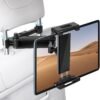 71cDf92mlqL._AC_SL1500_.jpg Držiak na tablet do auta, držiak na iPad na opierku hlavy do auta, otočný o 360° s výsuvnou tyčou, univerzálny držiak na opierku hlavy pre Samsung Tab, iPad, Switch a zariadenia s uhlopriečkou 4,7–11 palcov, držiaky na tablety do auta