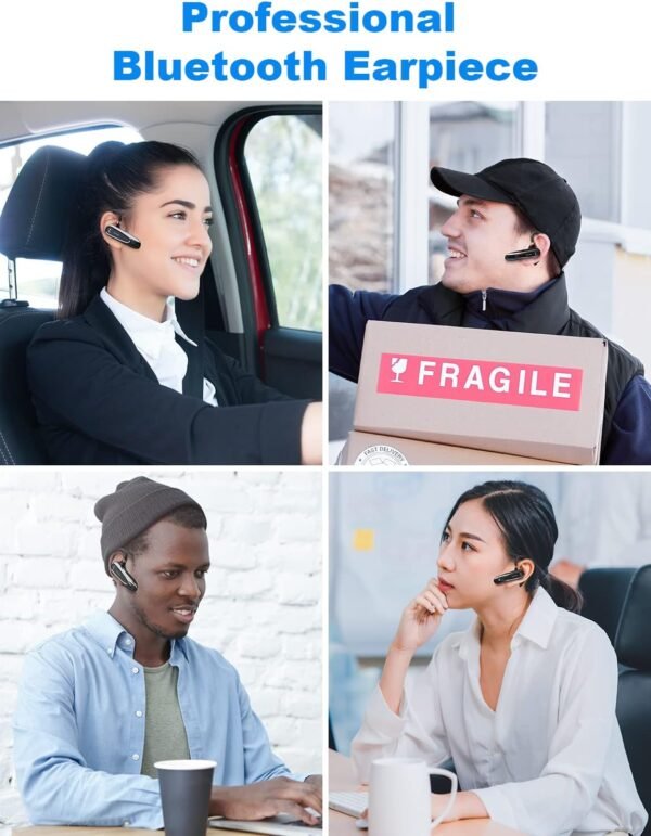 71cxKJTOZvL._AC_SL1500_.jpg New Bee Bluetooth Headset – bezdrôtová handsfree súprava s dvojitým mikrofónom, Bluetooth V5.0, s výdržou 20 hodín hovoru, funkciou stlmenia mikrofónu a možnosťou pripojenia dvoch zariadení – pre iPhone, Android a notebook