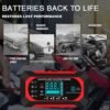 71e6XUSg4HL._AC_SL1500_.jpg 10 A nabíjačka autobatérií, 12 V/24 V Smart – plne automatická nabíjačka do auta s LCD displejom, vhodná pre osobné a nákladné automobily, motocykle, kosačky na trávu, člny a lodné batérie