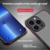 Magnetické ochranné puzdro bez okrajov pre iPhone 15 Pro Max s podporou MagSafe [silný magnet] (pocit holého kovu) – ochranné puzdro Slim Matt, priehľadné, odolnú proti nárazom, pre iPhone 15 Pro Max,