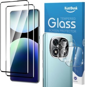 2+2 ks 3D ochranné sklo pre Xiaomi Redmi Note 14 Pro+/ Redmi Note 14 Pro Plus 5G, tvrdené sklo, ochranné sklo s otvorom pre kameru, tvrdosť 9H, ochrana proti poškriabaniu, bez bubliniek