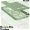 71hCsZHvjlL._AC_SL1500_.jpg oakxco pre iPhone 13 Pro puzdro Magsafe, farebné silikónové puzdro na mobil, ultratenké puzdro Slim Case, jednofarebné puzdro na mobil pre dievčatá, ochranné puzdro s magnetickým indukčným nabíjaním, matné