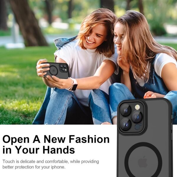 71iAtb6W5HL._AC_SL1500_.jpg Puzdro pre iPhone 11 Pro, kompatibilné s MagSafe, puzdro na mobil pre iPhone 11 Pro, tenká matná magnetická ochrana fotoaparátu s dotykovou funkciou, protišmykové, odolné proti