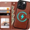 71if6ft4JvL._AC_SL1200_.jpg Puzdro OCASE pre iPhone 16 Pro (2 v 1) – kožené puzdro odolné proti nárazom, odnímateľné magnetické puzdro, remienok na ruku, bezdrôtové nabíjanie, priehradka na karty, funkcia stojana, RFID ochrana proti krádeži