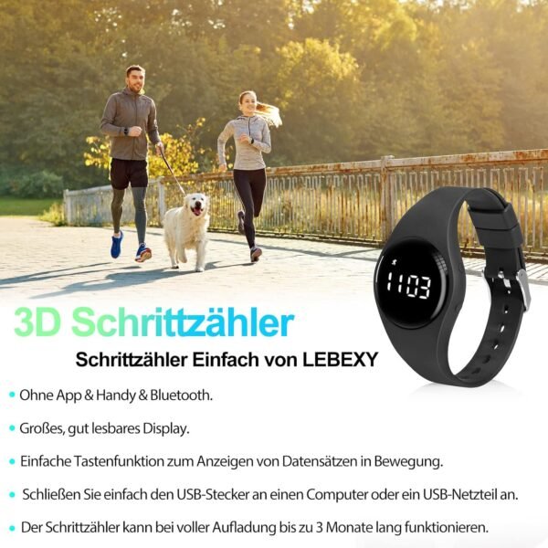 Hodinky s krokomerom, jednoduchý krokomer bez Bluetooth/bez aplikácie/bez mobilného telefónu | fitness náramok pre pohodlné behanie, pre ženy aj mužov | fitness hodinky na plávanie a do sauny