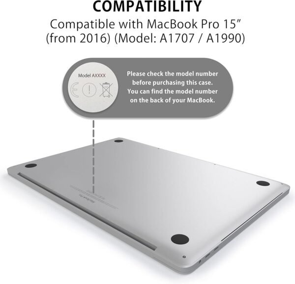 Puzdro MyGadget [matné] pre Apple MacBook Pro 15 palcov – od roku 2016 – (model: A1707 | A1990) – ochranné puzdro – modré