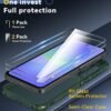 ivoler Púzdro pre Samsung Galaxy A36 5G s 2 kusmi tvrdeného skla, [vojenský štandard] odolné proti nárazom [ochrana fotoaparátu], púzdro na mobil, matná priehľadná zadná strana odolná proti odtlačkom prstov