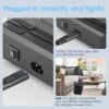 ZWOOS USB nabíjacie stanica 68 W/12 A so 6 konektormi a rýchlym nabíjaním PD 20 W pre iPhone 14/13, držiak iWatch 2 v 1, vrátane 8 káblov pre telefóny, tablety a ďalšie zariadenia