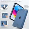 71qkRHHNRUL._AC_SL1500_.jpg Puzdro TiMOVO pre iPad (A16) 11. generácie 11 palcov 2025/iPad 10. generácie 10,9 palcov 2022, s funkciou automatického uspania/prebudenia, priehľadné tvrdé PC puzdro na zadnú stranu, šedo-modré