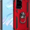 71qwUscWDoL._AC_SL1500_.jpg Fetrim Puzdro pre Huawei P40, dvojvrstvové nárazuvzdorné ochranné puzdro s otočným krúžkom pre Huawei P40, červené