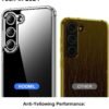 71rlNy1AIcL._AC_SL1500_.jpg HOOMIL Crystal Clear puzdro pre Samsung Galaxy S23+ Plus, protižltnúce priehľadné puzdro na mobil, odolné proti nárazom, ochranné puzdro – zelené