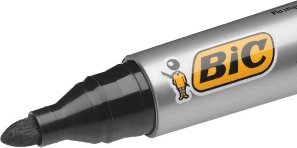 71seHu8H15L._AC_SL1500_.jpg Permanentný fix BIC Marking 2000, červený, balenie po 12 ks, vodovzdorné pero vhodné aj na kartón, plast a drevo, s okrúhlou špičkou, šírka čiary: 1,7 mm