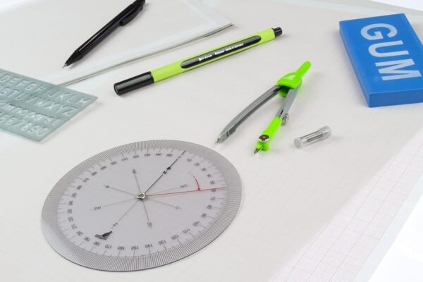Kangaro Priehľadný technický kresliaci papier/milimetrový papier DIN A4, 24 strán, 80 g/m², papier s 1 listom s oranžovou mriežkou 1/5/10 mm, K-770300