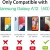 71tZPzFHIcL._AC_SL1500_.jpg Pnakqil – 2 ks puzdro na mobil pre Samsung Galaxy A12 4G 6,5", cestovné puzdro vhodné do lietadla, čierny vzor, roztomilý dizajn, estetické, krásne dievčenské, ochrana fotoaparátu, puzdro odolné proti nárazom, silikónové ochranné puzdro
