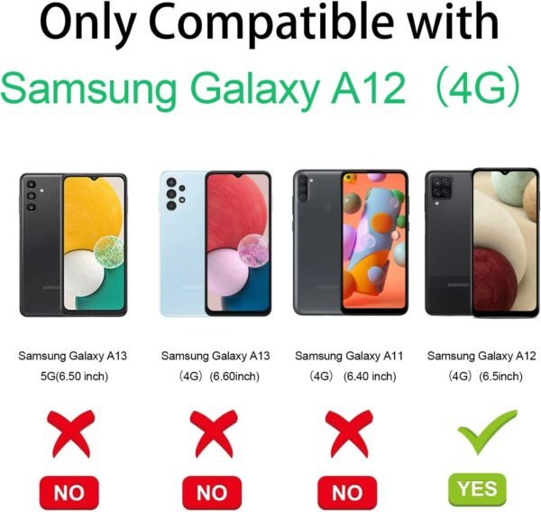 71tZPzFHIcL._AC_SL1500_.jpg Pnakqil – 2 ks puzdro na mobil pre Samsung Galaxy A12 4G 6,5", cestovné puzdro vhodné do lietadla, čierny vzor, roztomilý dizajn, estetické, krásne dievčenské, ochrana fotoaparátu, puzdro odolné proti nárazom, silikónové ochranné puzdro