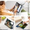 71ueaPUx9BL._AC_SL1500_.jpg Puzdro TiMOVO pre iPad (A16) 11. generácie 11 palcov 2025/iPad 10. generácie 10,9 palcov 2022, s funkciou automatického uspania/prebudenia, priehľadné tvrdé PC puzdro na zadnú stranu, šedo-modré
