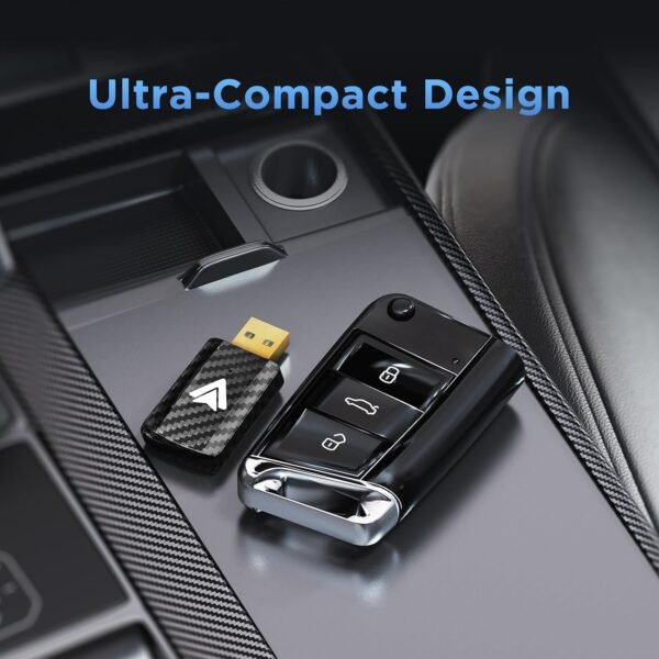 71xGy8J-oeL._AC_SL1500_.jpg Bezdrôtový adaptér Android Auto U2A-L9 2025 premení káblové pripojenie Android Auto na bezdrôtové, kompatibilný s Androidom 11–16, pozlátený USB-C/A, 5 GHz WiFi, čierny
