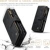 71xMKzBC5vL._AC_SL1500_.jpg UEEBAI Puzdro na mobil pre Samsung Galaxy Z Fold 5 5G, retro puzdro na zips z PU kože, mäkké puzdro s klapkou, magnetické zapínanie, priehradka na karty, funkcia stojana, peňaženka s remienkom na nosenie, ochranné