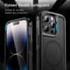 71xiqRxKt5L._AC_SL1500_.jpg JETech Puzdro pre iPhone 14 Pro Max 6,7 palca kompatibilné s MagSafe, odolné dvojvrstvové puzdro s robustnou ochranou, nárazuvzdorné ochranné tvrdé magnetické puzdro na mobil (čierne)