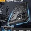 71z1sGNC11L._AC_SL1500_.jpg Puzdro Lanhiem pre iPhone 11 Pro Max s 2 ks ochranných fólií, ochranné puzdro s 360° otočným stojanom, vojenské nárazuvzdorné puzdro na mobil pre iPhone 11 Pro Max, čierne