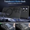71z9FmKO-jL._AC_SL1500_.jpg Magnetické puzdro pre Samsung Galaxy S25 Ultra s tvrdeným sklom, puzdro s vojenskou úrovňou ochrany pre S25 Ultra s MagSafe, matná priehľadná ochranná fólia, ochranné puzdro Case Cover pre Samsung
