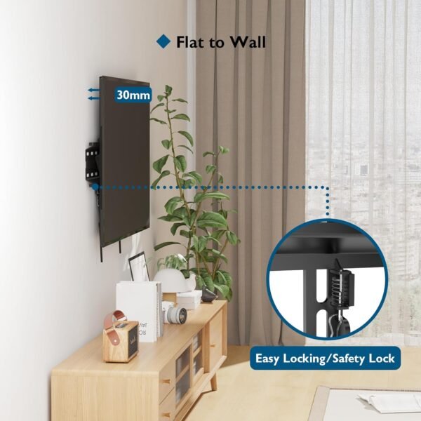 81-v8Gw8umL._AC_SL1500_.jpg Nástenný držiak BONTEC TV, sklopný držiak Ultraslim, univerzálny pre LCD/LED/plazmové televízory s uhlopriečkou 23–60 palcov (ploché aj zakrivené), max. VESA 400 x 400, nosnosť až 45 kg