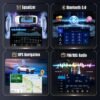 Autorádio [4G+64G] pre Peugeot 208/2008 (2012–2018), 10,1-palcový dotykový displej, autorádio s Androidom 13, CarPlay, Android Auto, BT 5.0, WiFi, GPS, RDS, FM, EQ