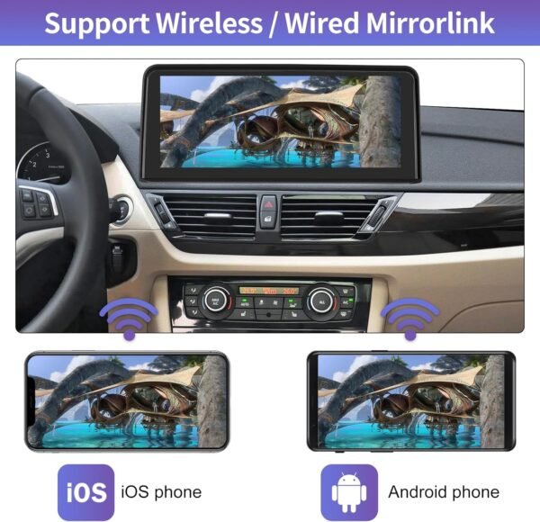 81P53vt-XsL._AC_SL1500_.jpg Autorádio Road Top s uhlopriečkou 10,25 palca, bezdrôtové CarPlay, dotykový displej pre BMW radu X1 (séria E84) z rokov 2009–2015 so systémom CIC, podpora bezdrôtového pripojenia Android Auto/MirrorLink/navigácia
