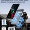 Držiak na mobilný telefón do auta pre Galaxy Z Fold/Flip s funkciou nabíjania, podporuje rýchle nabíjanie Qi 15 W s automatickým otočením o 90°, kompatibilný s modelmi Samsung Galaxy Z Fold/Z Flip 7/6/5/4/3/2, S25/S24