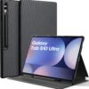 81WQXCILWoL._AC_SL1500_.jpg EasyAcc Puzdro pre Samsung X920 Galaxy Tab S10 Ultra/Tab S9 Ultra 14,6 palca s držiakom na S Pen, tenké puzdro typu Folio Book Cover so stojanom, ochranné puzdro na tablet, nastavenie viacerých uhlov, čierne